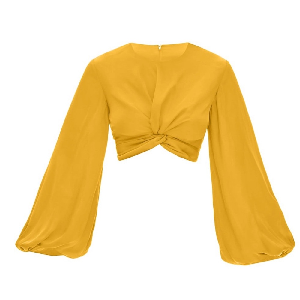 Andrea Iyamah Behati knotted crop top